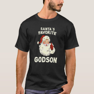 Santa's Favourite Godson Santa Claus Christmas Xma T-Shirt