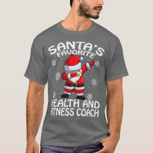 Santas Favourite Health And Fitness Coach Christma T-Shirt