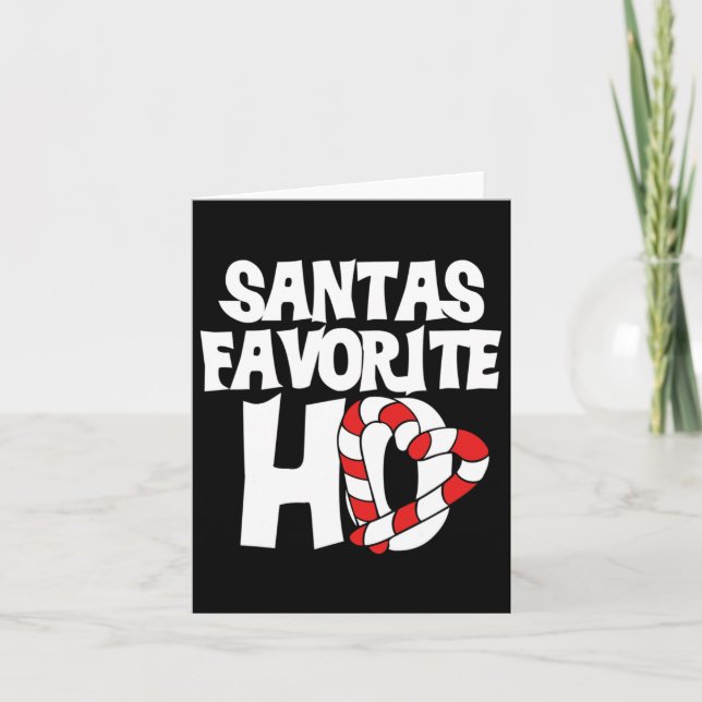 Santas Favourite Ho  Card (Front)