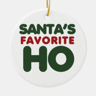 Santas Favourite HO Ceramic Tree Decoration
