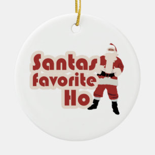 Santas Favourite Ho Ceramic Tree Decoration