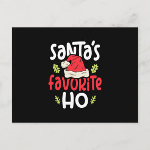 Santa's Favourite Ho Christmas Gift Postcard
