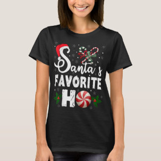 Santa's Favourite Ho Funny Christmas Men Women Hol T-Shirt