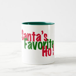 Santa's favourite ho funny christmas mug design