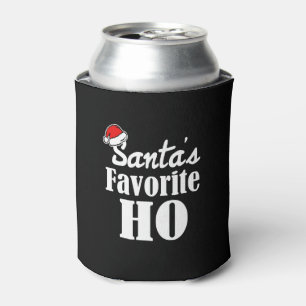 Santa's Favourite Ho Funny Christmas saying Can Cooler
