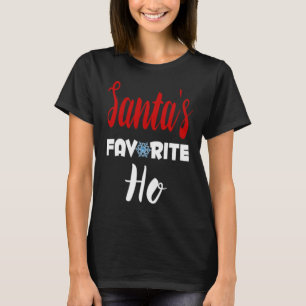 Santa's Favourite Ho - Funny Sarcastic Christmas T-Shirt