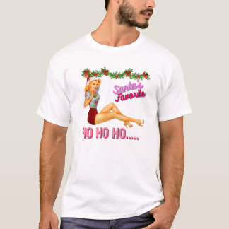 Santa's-Favourite-Ho Ho Ho Nice Naughty Dirty Joke T-Shirt