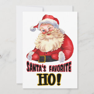 Santa's Favourite Ho Holiday Card