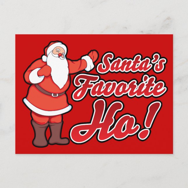 Santas Favourite HO Holiday Postcard (Front)