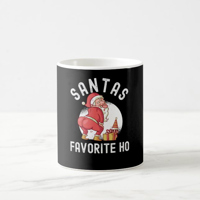 Santa's Favourite Ho Rude Christmas Xmas Coffee Mug (Center)