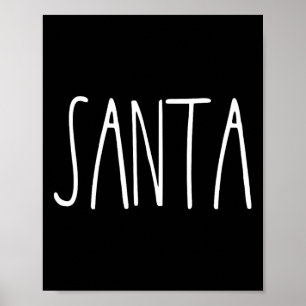 Santas Favourite Ho Santa For Men Couples Christm Poster