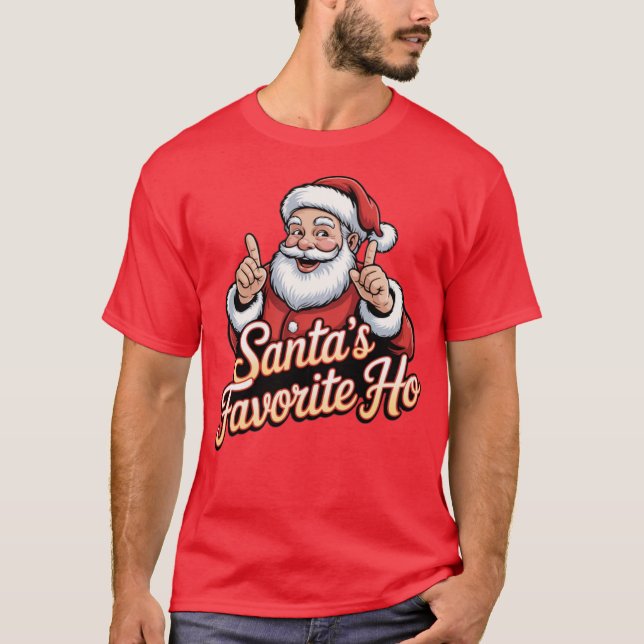 Santa's Favourite Ho T-Shirt (Front)