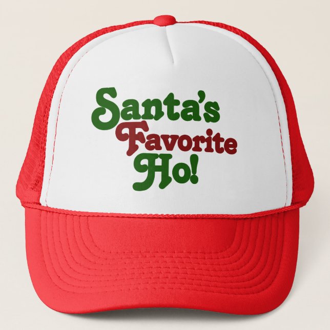 Santas favourite ho trucker hat (Front)