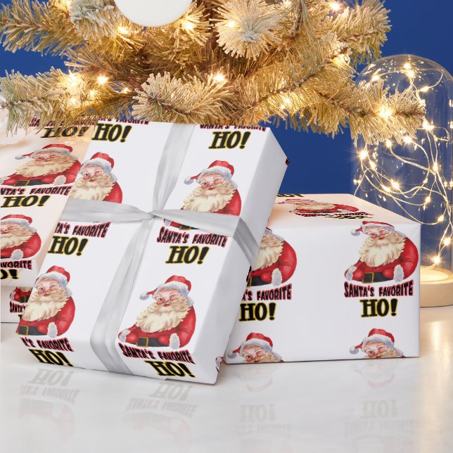 Santa's Favourite Ho Wrapping Paper (Holidays)