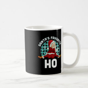Santa's Favourite Ho - Xmas Naughty Santa Christma Coffee Mug