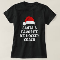 Santa's Favourite Hockey Coach Funny Christmas