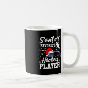 Santa's Favourite Hockey Player Christmas Pajama H Coffee Mug