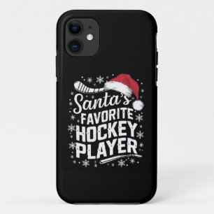 Santa's Favourite Hockey Player Pajama Christmas  iPhone 11 Case