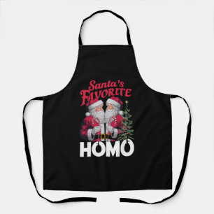 Santas Favourite Homo Gay Christmas LGBTQ Pride Apron