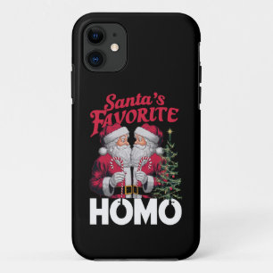 Santas Favourite Homo Gay Christmas LGBTQ Pride iPhone 11 Case