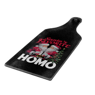 Santas Favourite Homo Gay Christmas LGBTQ Pride Cutting Board