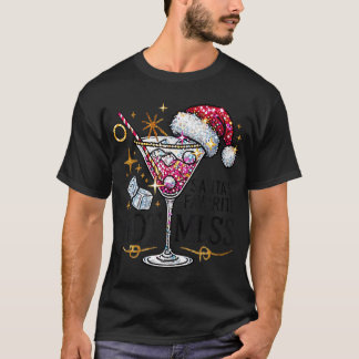 Santa'S Favourite Hot Mess Funny Margarita T-Shirt