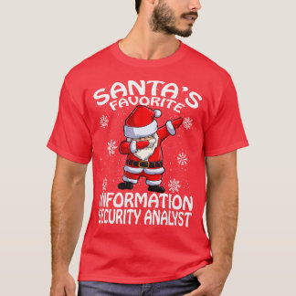 Santas Favourite Information Security Analyst Chri T-Shirt