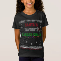 Santa's Favourite Karate Coach - Funny Ugly Sweate