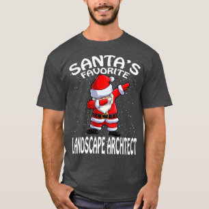 Santas Favourite Landscape Architect Christmas T-Shirt