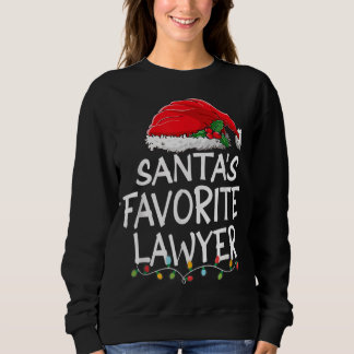 Santa's Favourite Lawyer Christmas Santa Claus tre Sweatshirt