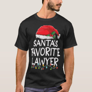 Santa's Favourite Lawyer Christmas Santa Claus tre T-Shirt