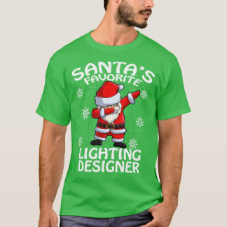 Santas Favourite Lighting Designer Christmas T-Shirt