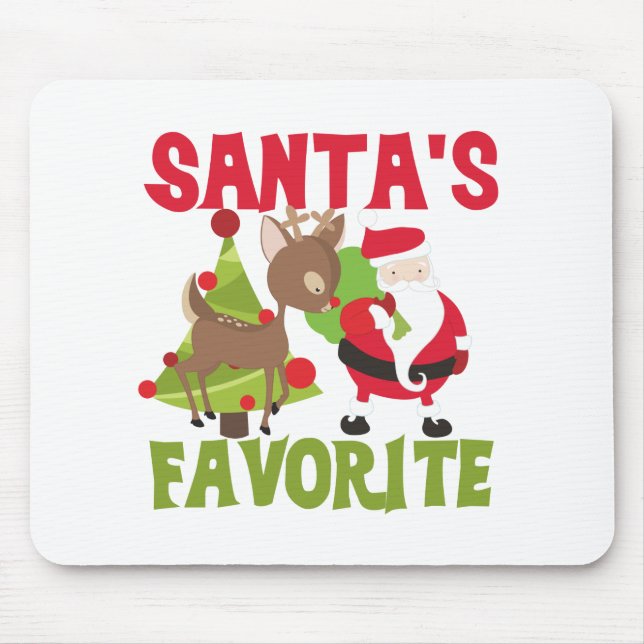 Santa's Favourite Mouse Mat (Front)