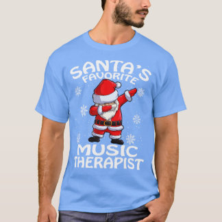 Santas Favourite Music Therapist Christmas T-Shirt