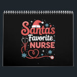 Santa's Favourite Nurse Christmas  Calendar<br><div class="desc">Santa's Favourite Nurse Christmas</div>
