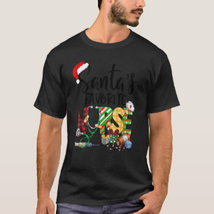Santa's Favourite Nurse Christmas Cute Merry Xmas T-Shirt