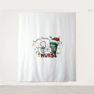 Santa's Favourite Nurse Christmas Mum Nurse   Tapestry