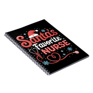 Santa's Favourite Nurse Christmas  Notebook