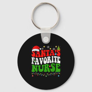 Santas Favourite Nurse Christmas Nursing Xmas Nurs Key Ring