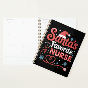 Santa's Favourite Nurse Christmas Planner