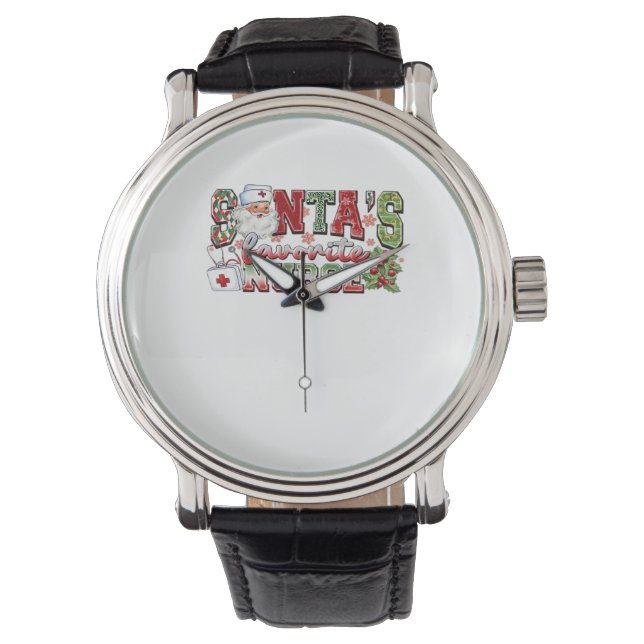 Santa's Favourite Nurse, Merry Nurse, Nurse Christ Watch (Front)