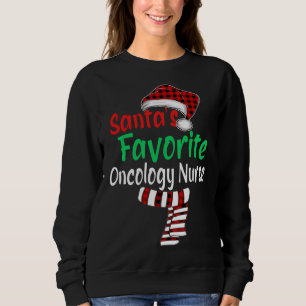 Santa's Favourite Oncology Nurse Christmas Santa R Sweatshirt
