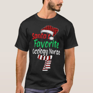Santa's Favourite Oncology Nurse Christmas Santa R T-Shirt