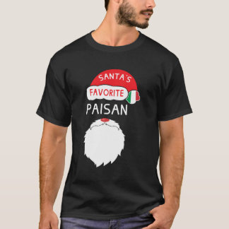 Santa'S Favourite Paisan Funny Italian Pride Chris T-Shirt