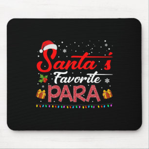 Santa's Favourite Para Christmas Paraprofessional Mouse Mat