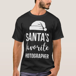 Santas Favourite Photographer Funny Christmas T-Shirt