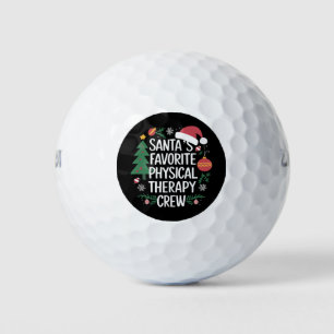 Santa's Favourite Physical Therapy Crew Christmas Golf Balls