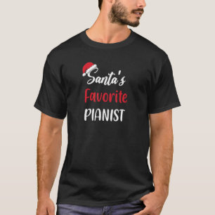 Santas Favourite Pianist   Christmas piano   Pajam T-Shirt