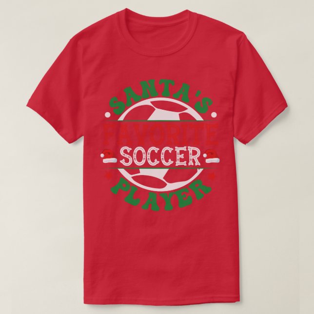 Santas Favourite Player T-Shirt (Design Front)