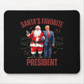 Santa's Favourite President Christmas Funny Trump Mouse Mat